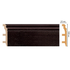 Цветной напольный плинтус Decomaster D232-433 (100*22*2400 мм)