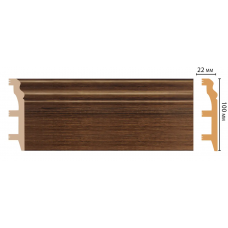 Цветной напольный плинтус Decomaster D232-74 (100*22*2400 мм)